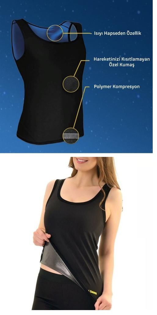 Termal Sauna Erkek Unisex Atlet ( M ) Neotex Terletme Atleti