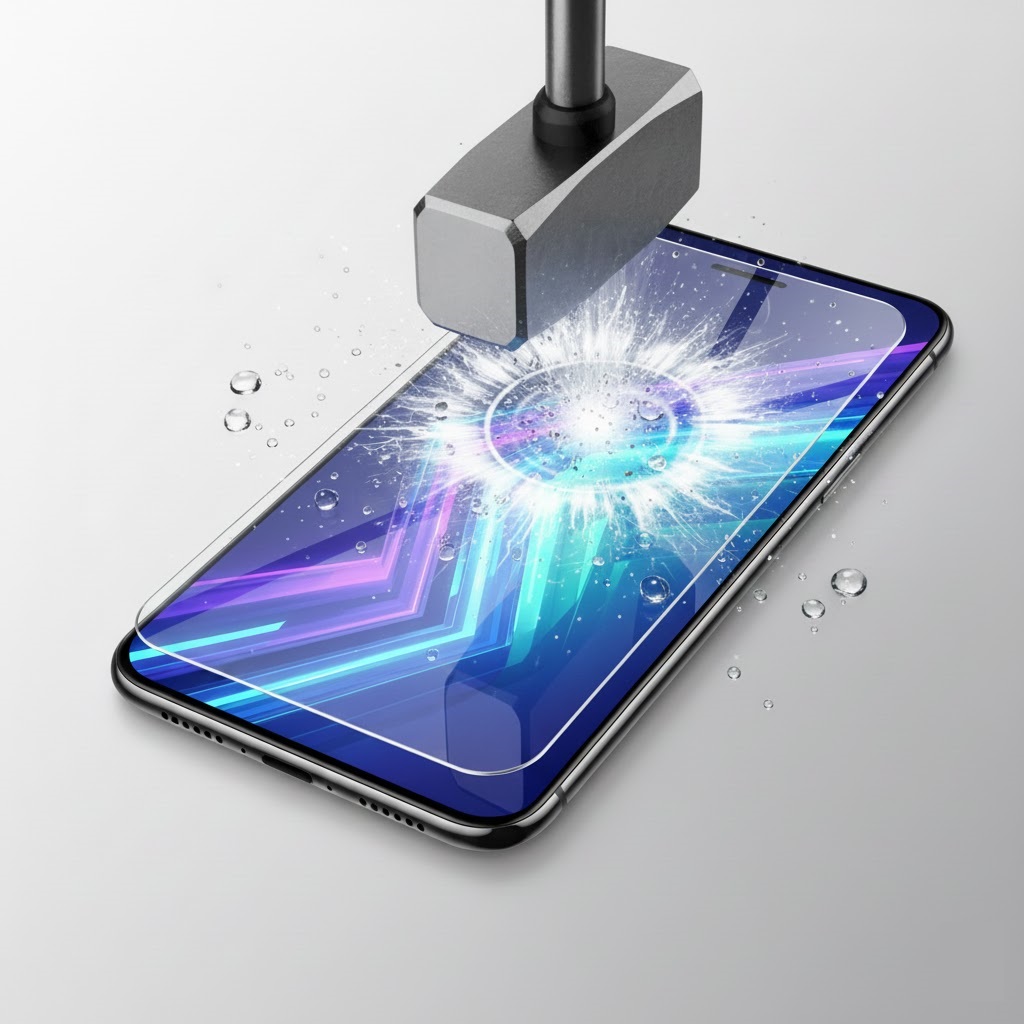 iPhone 17E Ekran Koruyucu Kırılmaz Cam Çıtalı Koruyucu