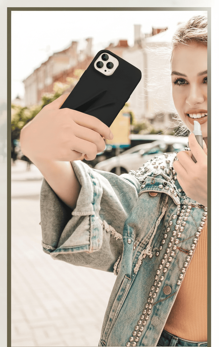 iPhone 16 Pro Max Lip Gloss Kılıf Siyah