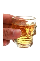 1 Adet Kuru Kafa Cam Shot Bardak -Likör Shot Bardağı -Crystal Head