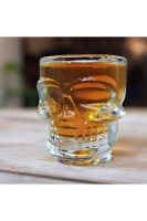 1 Adet Kuru Kafa Cam Shot Bardak -Likör Shot Bardağı -Crystal Head