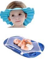 2 li Set Bebek Banyo Şapkası - Bebek Küvet Filesi