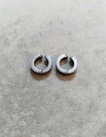 2li Çelik Kıstırmalı Küpe 316L Çelik