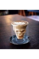 300 ml Kuru Kafa Cam Bardak -Likör Shot - İçecek  Bardağı -Crystal Head