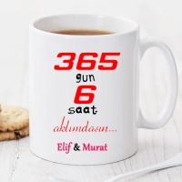 365 gün 6 Saat Kişiye Özel Kupa Pi183