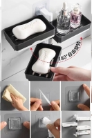 4 Raflı Geçmeli Yapışkanlı Mutfak Sabunluk Hareketli Sünger Deterjan Havluluk Banyo Düzenleyici