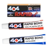 404 Rapid Bond Hızlı Plastik Çelik Yapıştırıcı 16g 10 Dk da Yapıştır