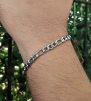 5 MM Unisex Zincir Bileklik Paslanmaz 316L Cerrahi Çelik Bileklik