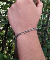 5 MM Unisex Zincir Bileklik Paslanmaz 316L Cerrahi Çelik Bileklik
