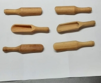 6 lı Ahşap Mini Baharat Küreği 9 Cm
