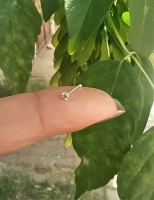 925 Ayar Gümüş Burun Hızma Zirkon Taş