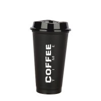 Kahve Bardağı - Kapaklı Siyah 473 ml