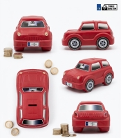 Kırmızı Araba Kumbara Model 1