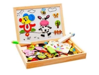 Mıknatıslı Çift Taraflı Ahşap Yazı Tahtası Seti