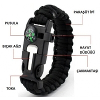 Survival Bileklik - SOS Multi Fonksiyonlu Hayatta Kalma Bilekliği