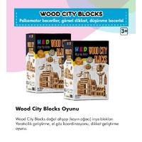 Wood City Blocks Ahşap Şehir Blokları (Kayın Ağacı)