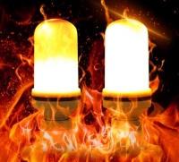 Alev Efektli Sensörlü Dekoratif Led Lamba USB Şarjlı