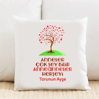 Anneler Çok Şey Bilir Kişiye Özel Yastık Kılıfı Pi74