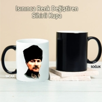 Atatürk Kişiye Özel Sihirli Kupa Pi35