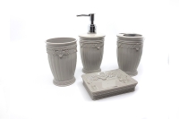 Banyo Dekorasyon Seti Sultan Kabartma 4lü Set
