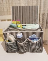 Tutturma Aparatlı Bebek Beşik Başucu Düzenleyici Kapaklı 5 Bölmeli Organizer