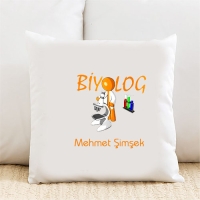 Biyolog Kişiye Özel Yastık Kılıfı Pi40