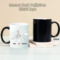 Bulutların Üstünde Kişiye Özel Sihirli Kupa Pi31