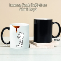 Çay Akıyor Kişiye Özel Sihirli Kupa Pi44