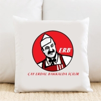 Çay Erdal Bakkalda İçilir Kişiye Özel Yastık Kılıfı Pi239