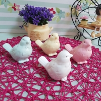Dekoratif Kuş Biblo - Pembe