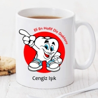 Eli En Hafif Diş Doktoru Kişiye Özel Kupa Pi91