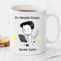 En Yakışıklı Eczacı Kişiye Özel Kupa Pi87
