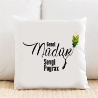Genel Müdür Kişiye Özel Yastık Kılıfı Pi11