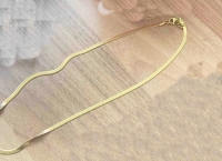 Gold Vip Seri İtalyan Çelik Kolye  55 cm -3mm  316L Çelik