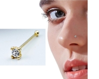 Gold Zirkon Taş 925 Ayar Gümüş Hızma