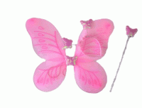 Gösteri Kelebek Kanadı (3 Parça)-Pembe