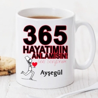 Hayatımın Anlamısın Kişiye Özel Kupa Pi58