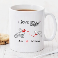 I Love You Kişiye Özel Kupa Pi157
