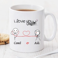 I Love You Kişiye Özel Kupa Pi159