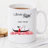 I Love You Kişiye Özel Kupa Pi163