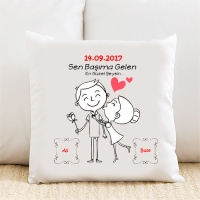 I Love You Kişiye Özel Yastık Kılıfı Pi61