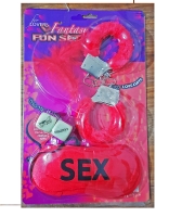 Kamasutra Aşk Seti - Kelepçe - Zar- Tüy- Göz Bandı