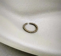 Karamaz Eklem Yüzüğü - Alttan Ayarlı Gümüş Kaplama Yüzük