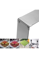 Kare Kek Kalıbı -  Ayarlanabilir Kelepçeli Paslanmaz Metal