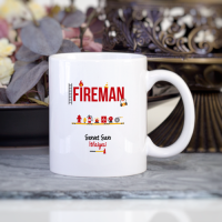Kişiye Özel İtfaiyeci Kupa Bardak (Fireman)