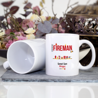 Kişiye Özel İtfaiyeci Kupa Bardak (Fireman)