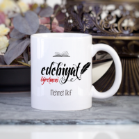 Kişiye Özel Edebiyat Öğretmeni Kupa Bardak