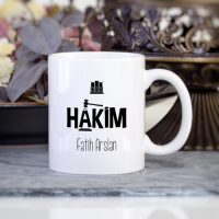 Kişiye Özel Hakim Tasarımlı Kupa Bardak