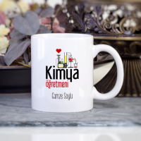 Kişiye Özel Kimya Öğretmeni Kupa Bardak - Model 2