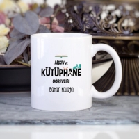 Kişiye Özel Arşiv ve Kütüphane Görevlisi Kupa Bardak